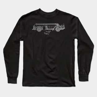 Service Motor Truck Vintage Patent Drawing Long Sleeve T-Shirt